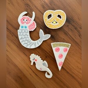 Meri Meri Embroidered Pins - Set of 4